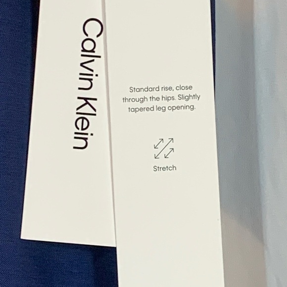 Calvin Klein Jerome Slim Fit 100% Wool Suit Pants Trousers - Blue -size 38W  30L - Picture 3 of 7